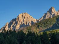 Dreischuster Spitze und Gsellknoten im Licht der Abendsonne